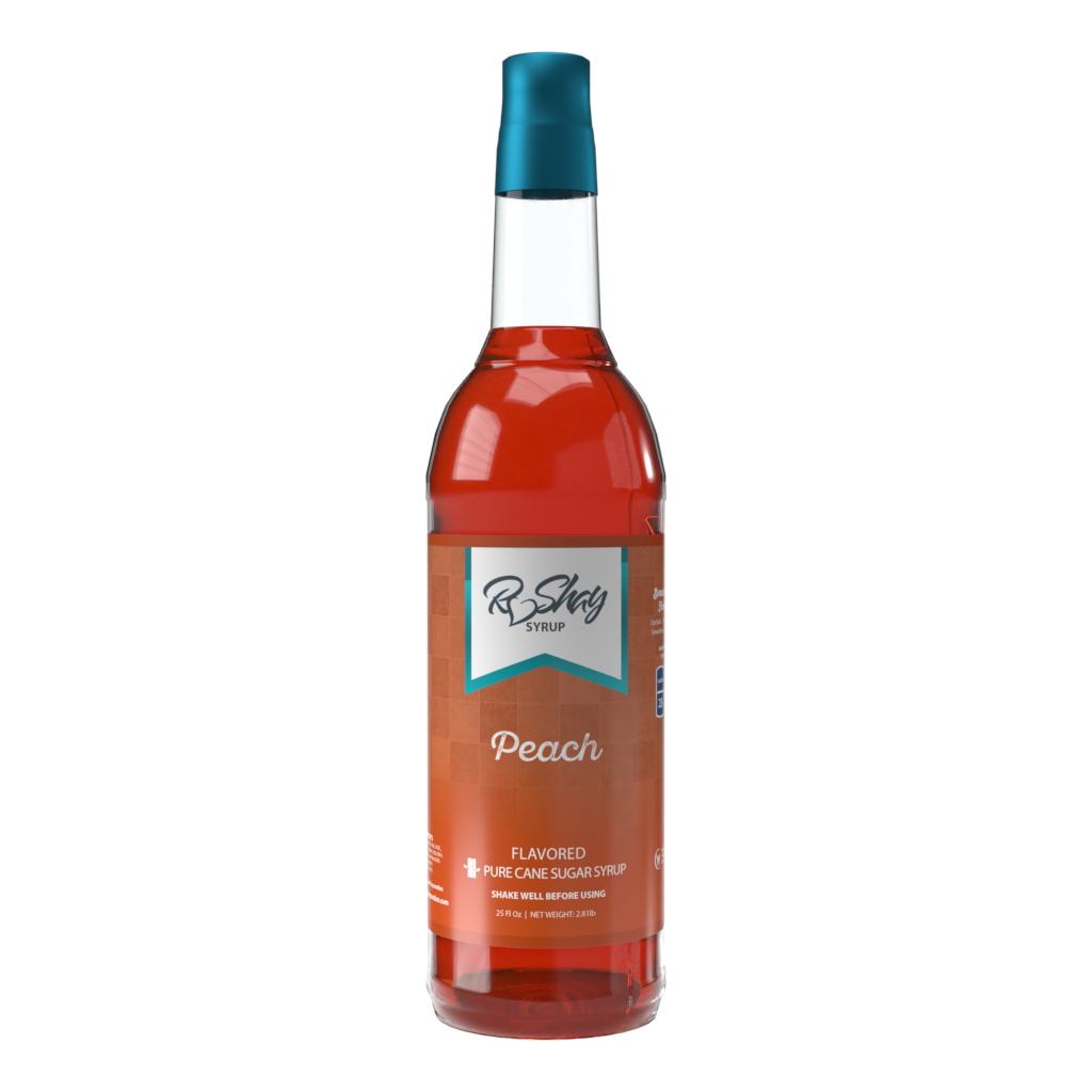 Peach Flavor Cane Sugar Syrup (25 oz)